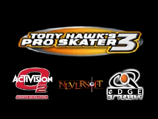 Tony Hawk's Pro Skater 3 (USA) Title Screen